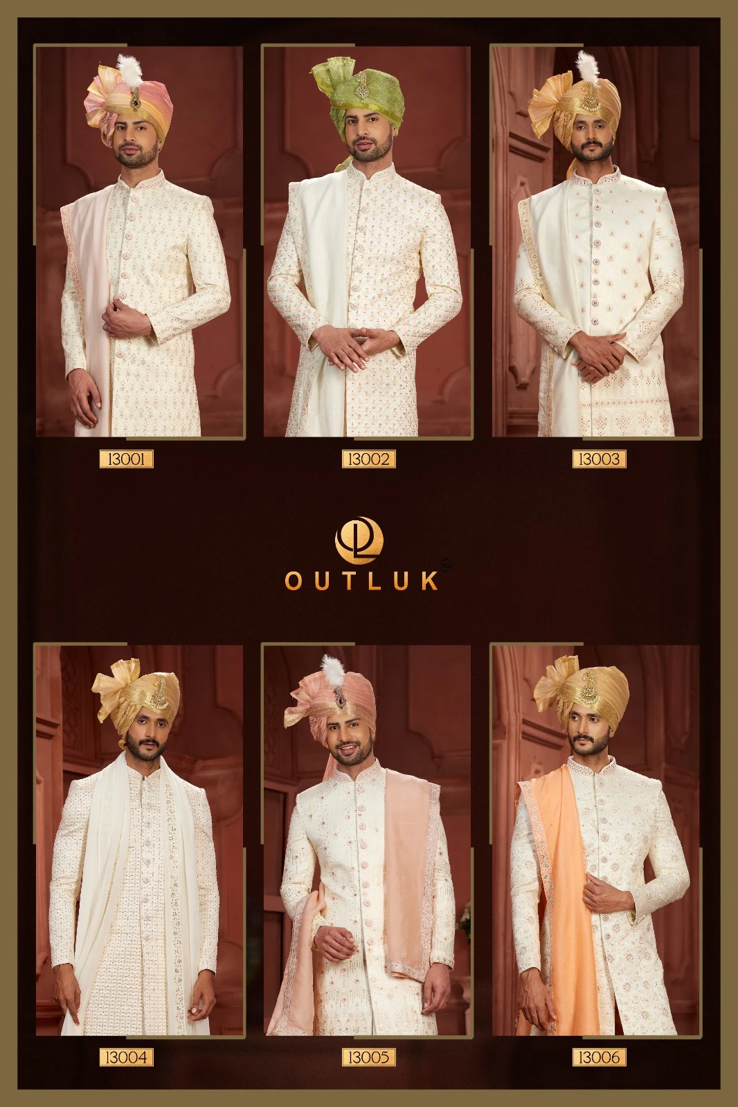 Outluk Wedding Sherwani Vol 13